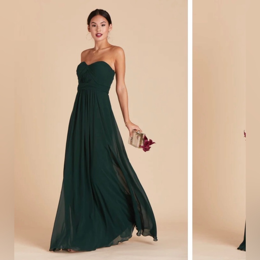 green bridesmaid dress